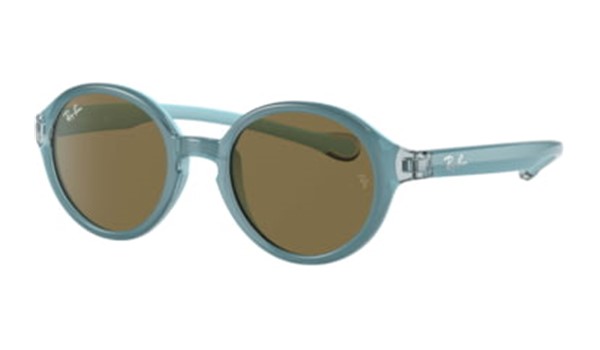 Ray-Ban Junior  RJ9075S-709773 Kids Sunglasses Light Blue on Rubber Light Blue