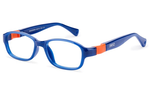 Nano Twitch 3.0 Kids Eyeglasses Crystal Navy/Orange