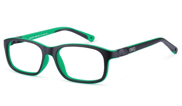 Nano Arcade 3.0 Kids Eyeglasses Matte Black/Green