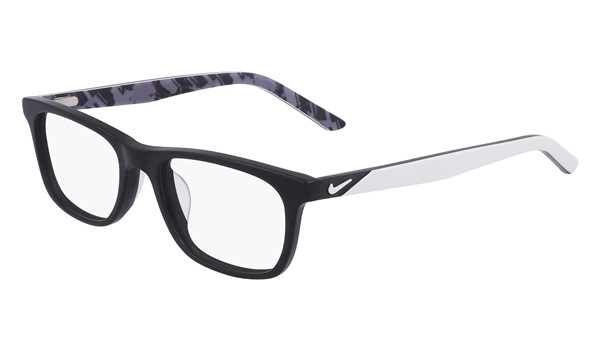 Nike 5547-002 Kids Eyeglasses Matte Black/Pure Platinum