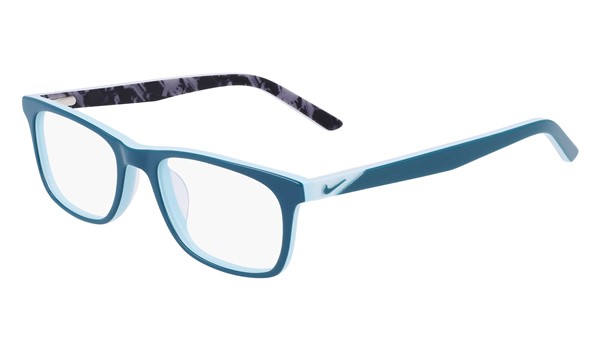 Nike 5547-304 Kids Eyeglasses Dark Teal Green/Worn Blue