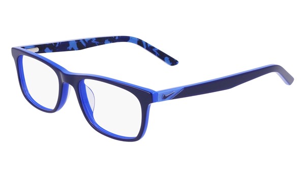 Nike 5547-404 Kids Eyeglasses Midnight Navy/Racer Blue