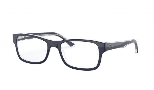 Ray-Ban Eyeglasses RX5268-5739 Blue on Transparente