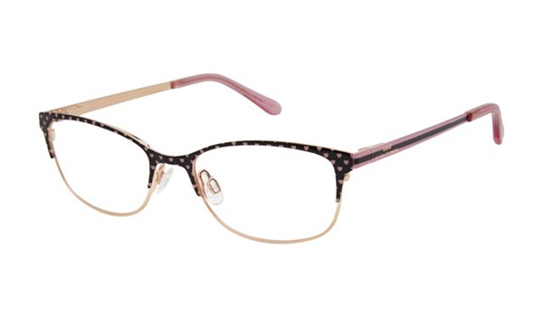 Lulu Guinness Girls Eyeglasses LK047 Black/Red