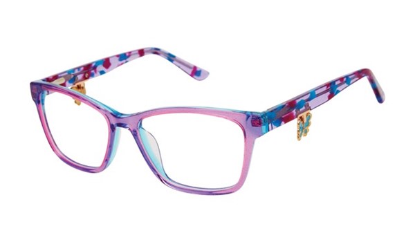 gx by Gwen Stefani Juniors GX841 Girls Glasses Purple Glitter