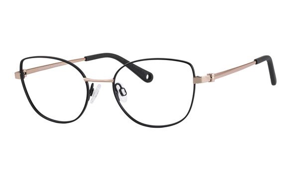 Indii Kids IN28-C3 Children's Glasses Rose Gold Black