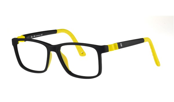 Indii Kids IN29-C3 Seven-Up Children's Glasses Black Yellow