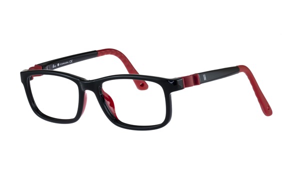 Indii Kids IN30-C2 Children's Glasses Black Red