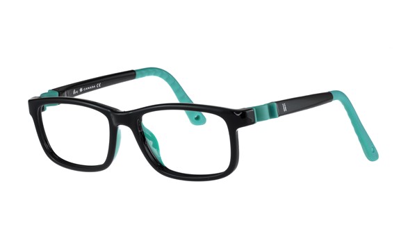 Indii Kids IN30-C3 Children's Glasses Black Turquoise