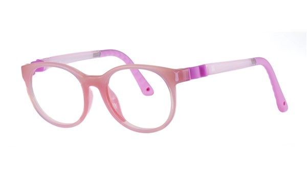 Indii Kids IN32-C3 4Square Children's Glasses Light Pink