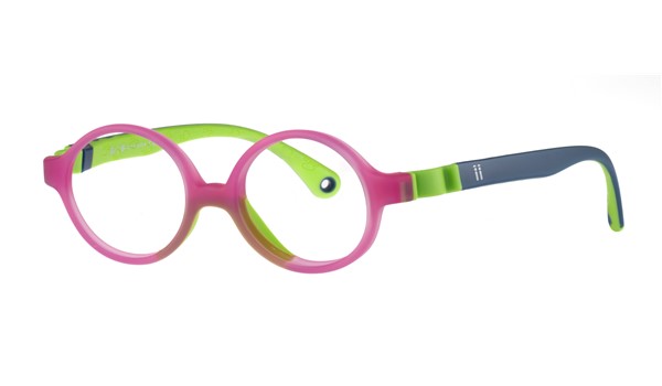 Indii Kids IN34-C1 Children's Glasses Crystal Raspberry Green