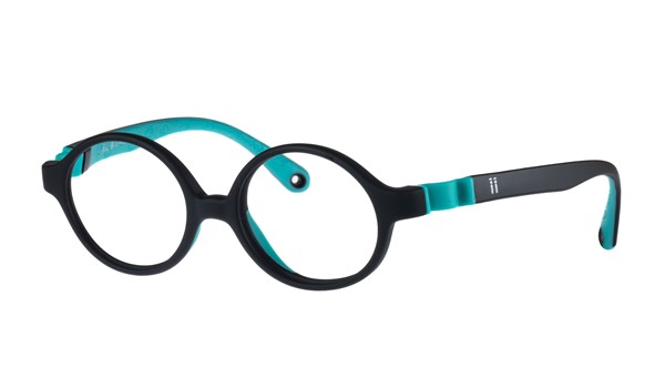 Indii Kids IN34-C3 I-Spy Children's Glasses Black Turquoise