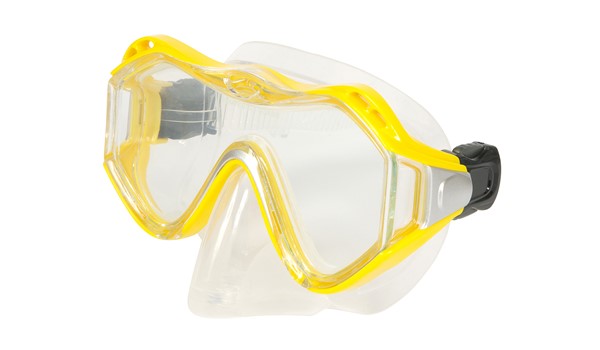 Leader xRx Eyeglasses Custom Rx-able Dive Mask Junior w/Rx Adapter Yellow