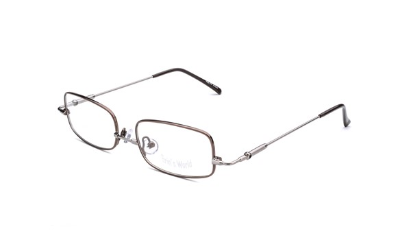 Specs4us EW 5 Kids Eyeglasses Brown/Silver 
