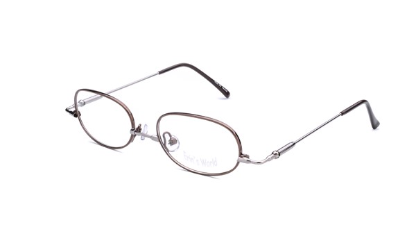 Specs4us EW 9 Kids Eyeglasses Brown/Silver Matte