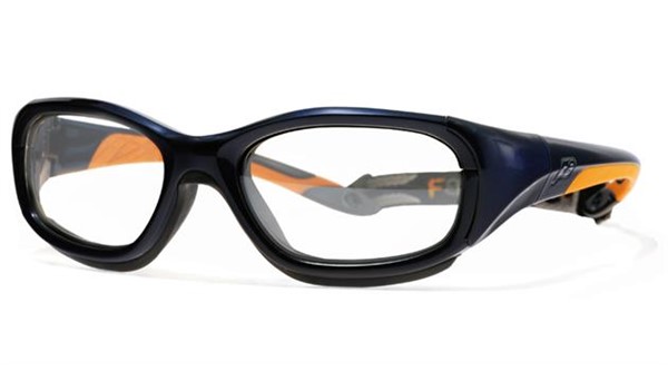 Rec Specs Liberty Sport Slam Kids Protective Eyeglasses Navy Blue/Orange #643