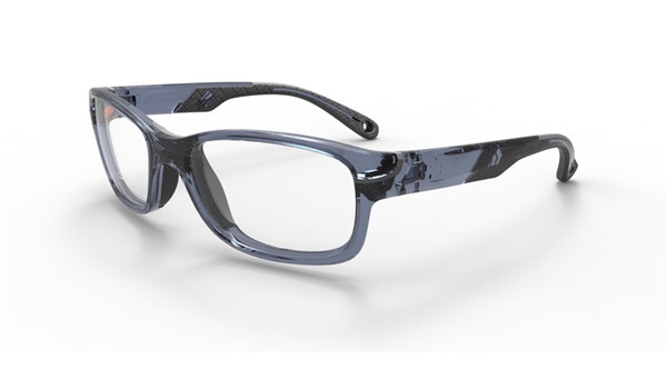 Rec Specs Liberty Sport  Z8-Y10 Kids Indesctructible Eyeglasses  Crystal Blue/Black #651