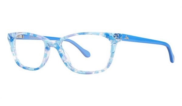 Lily Pulitzer Girls Livie Eyeglasses Aqua Tortoise