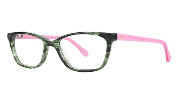 Lily Pulitzer Girls Livie Eyeglasses Green Tortoise  