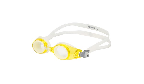 Leader xRx Eyeglasses Custom Rx-able Kids Swim Goggle Junior w/Rx Yellow